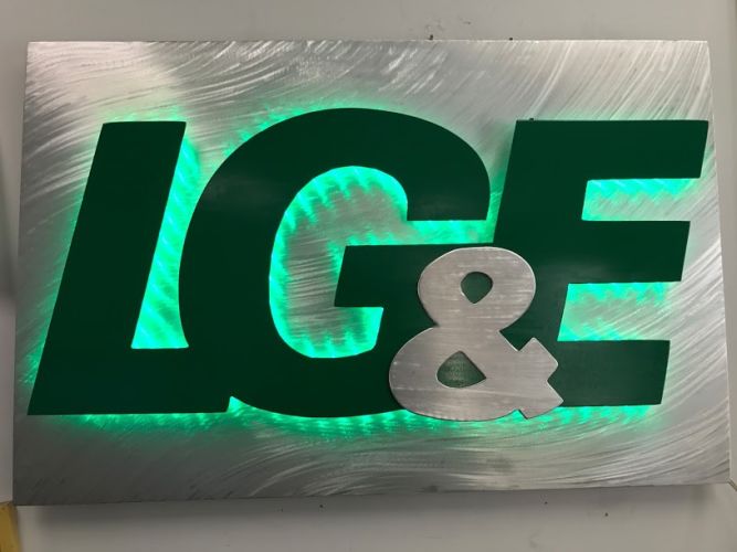 Green Led sign for LG&E