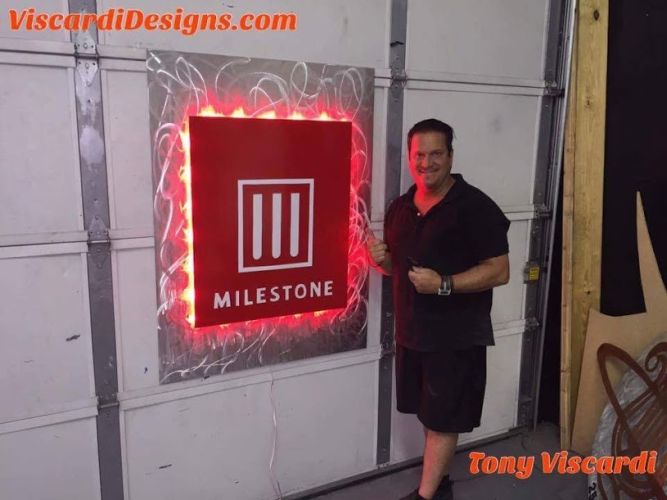 led lighted indoorsign with red led lighting
